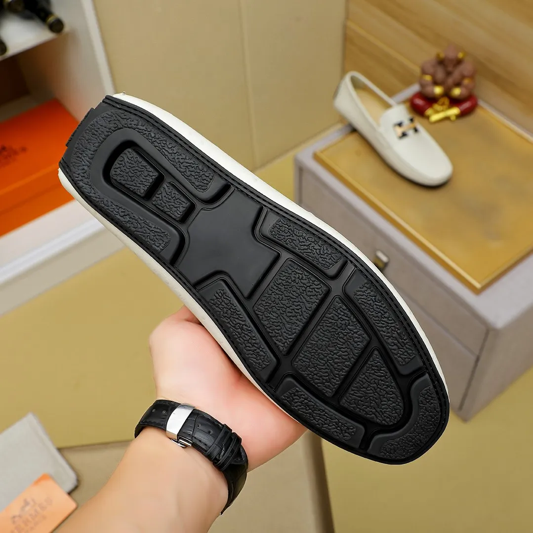 Men's shoes 💰360 🕷🕷【HERMES】The same style as Hermès counters🇨🇳Classic slip-on shoes 1:1 mold opening💯Original quality🍓Using imported first-layer cowhide🍅Pigskin lining🌶🌶Super high-end men's leather shoes🇨🇳Solid and stable Very special🍇color, optional! Code number 38-45……